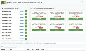 gpu4less.com : Cartes graphiques au meilleur prix